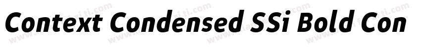 Context Condensed SSi Bold Condensed Italic字体转换